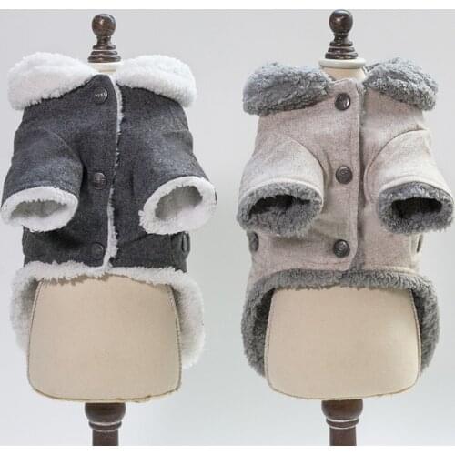 Autumn Winter Soft Pet Dog Coat Warm Small Dog Clothes Winter Puppy Jacket For Pet Dogs Cat Apperal ropa para perro S-XXL