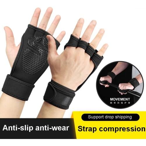 Fitness Weight Lifting Gloves Gym Workout Gloves Weight Training Women Men Training Power Lifting Equipment Kettlebell Dumbbells