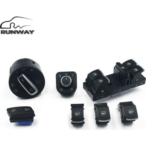 Window Headlight Mirror Door Control Switch For VW Jetta Golf MK5 6 Tiguan RABBIT CC 5ND959565A 5ND959857 5ND941431A 1K0 962 125