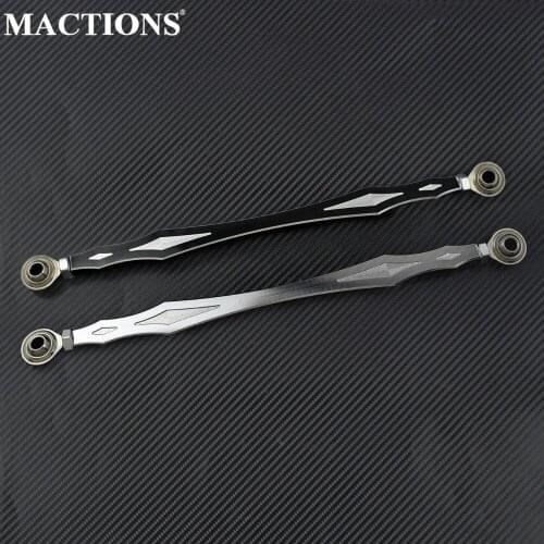 Motorcycle CNC Gear Shift Linkage Lever 330mm Black/Chrome For Harley Dyna Softail Touring Road King Street Glide FLTRX FLHX