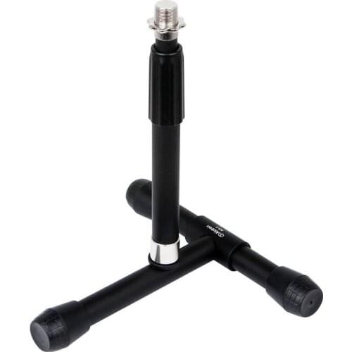 Alctron KS-2 Adjustable Microphone Stand Desk Holder Mic Stand Table Top Mount T-shaped Base