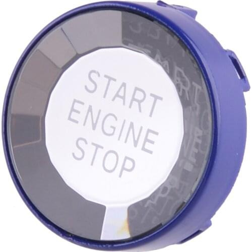 Blue Crystal Car Engine Start Stop Button Cover Fit for BMW E Chassis E91 E92 E93 E60 E84 E83 E70 E71 E72 E89 E87 E90