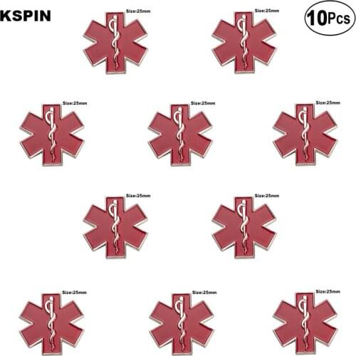 Red Nursing Amusing Lapel Pin Flag badge Brooch Pins Badges 10Pcs a Lot
