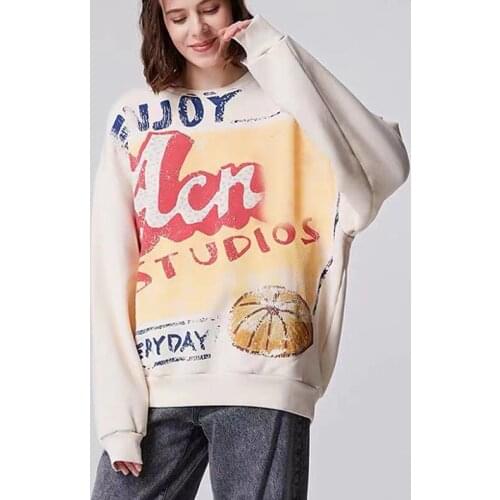 2021 AC studios Spring Summer Round O Neck Cotton Loose Print Short Sleeve sweater for Men and Women Hoodies 35