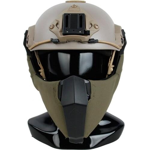 TMC Military Green Guide Rail Connection Mask for Military Tactical Helmet Free Shipping TMC2889-RG