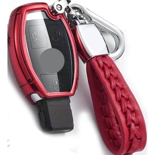 Car Key Case Cover Protector Accessories Keychain TPU For Mercedes Benz W203 W210 W211 W124 W202 W204 W212 W176 AMG