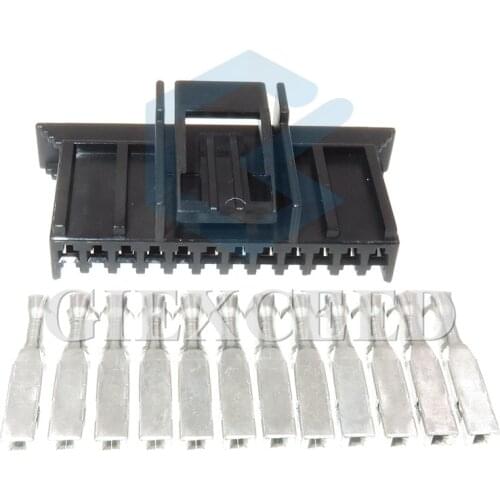 2 Sets 12 Pin 211PC122S0017 FCI Wire Harness Connector Plastic Housing Plug With Pins