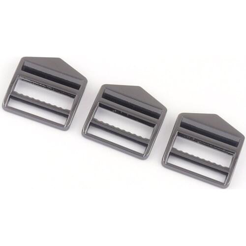 25mm Gunmetal Adjustable Belt Slide Buckles,Rectangle Metal Strap Purse Backpack Buckles,Making Bag Handbag Webbing Hardware