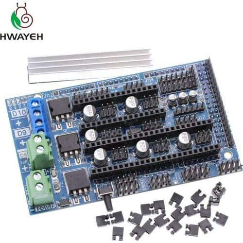 Ramps 1.6 Expansion Control 3D Printer Parts Ramps 1.4 1.5 Control Panel with Heatsink Upgraded for arduino 3D Printer Board