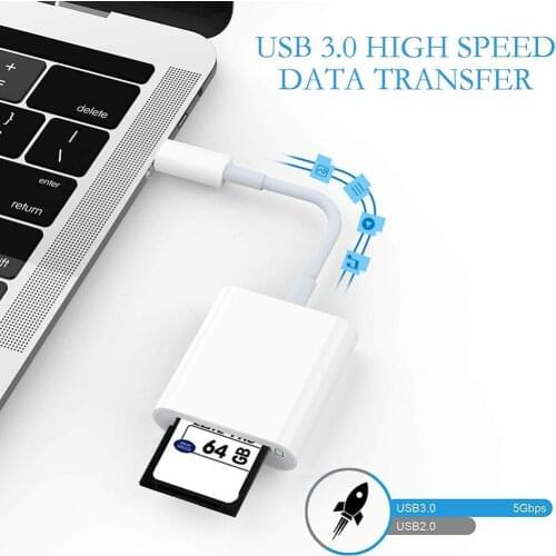 2 in 1 Type C USB-C to SD TF Card Reader Adapter Converter for Phone Computer