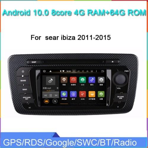 7" android 10.0 car dvd multimedia player for seat ibiza car radio gps navigation built in wifi audio stereo monitor head unit