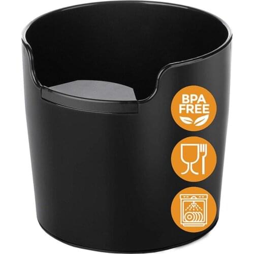 Coffee Knock Box Coffee Powder Residue Box Non-slip Detachable Knock Bar Coffee Machine Grounds Recycling Bucket Grind Trash Bin