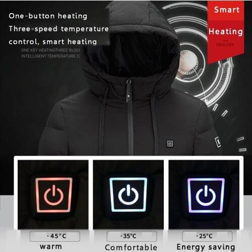 Mens Women Heated outdoor vest Coat USB Infrared Heating Hooded Jacket Electric Heated Clothing Waterproof Skiing Climbing Coat