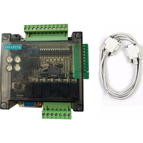 LE3U FX3U 14MR 6AD 2DA RS485 8 input 6 relay output 6 analog input 2 analog (0-10V) output plc controller RTC (real time clock)