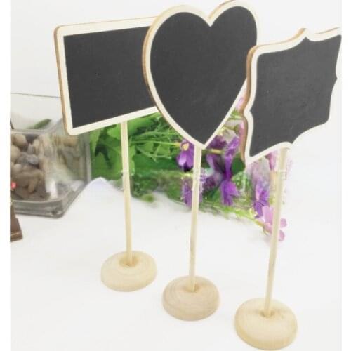 30pcs Mini Chalkboards Small Rectangle Home Party Event Decorations Creative Small Blackboard Home Handicraft Message Board