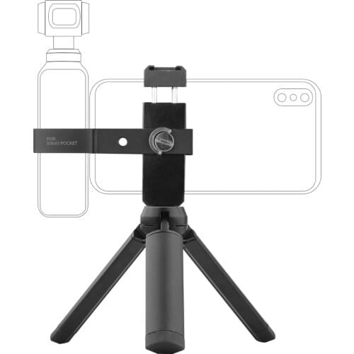 Desktop Tripod Holder For DJI OSMO POCKET/Pocket 2 Gimbal Camera Mobile Phone Mount Grip Bracket Securing Clip Accessories