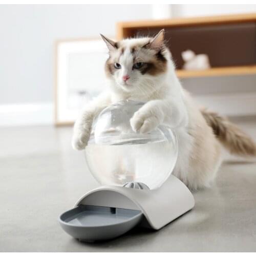 Pet Large Capacity Automatic Bubble Feeder Dog Cat Dish Water Fountain Drinking Bowl Auto Dispenser Food Feeding Drinker