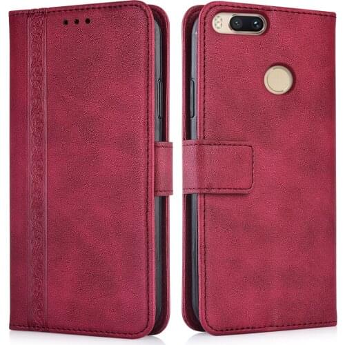 Luxury Flip Wallet Leather Case for Xiaomi Mi 5X Mi5X Mi A1 Magnetic Book Protect phone back Cover