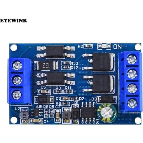 High Power Dual MOS FET Trigger Drive Switch Module PWM Adjust Switch Control DC 4V-60V 600W High Low Level Trigger MCU IO PLC