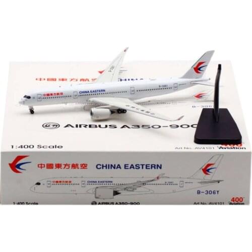 1:400 Scale China Eastern Airways A350-900 Airlines Model with Base Alloy Aircraft For Collectible Souvenir Show Gift Toys