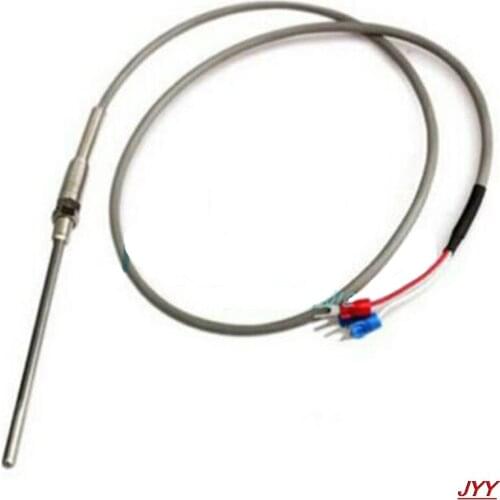 1M High Temperature Cable PT100 RTD+5mm Thread Thermometer Sensor -200~400℃ best