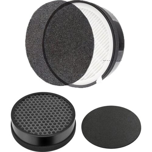 2-Piece Filter for Levoit LV-H132 LV-H132-RF Air Purifier, Real HEPA and Activated Carbon Filters Kit Parts