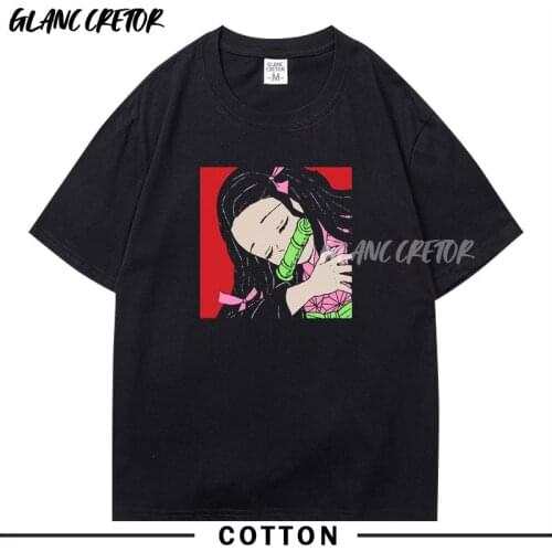 2021 T-Shirt Cool Kimetsu no Yaiba Graphic Print Tee Homme Japanese Anime Style Tshirt Plus Size Soft Tops T-Shirt Men