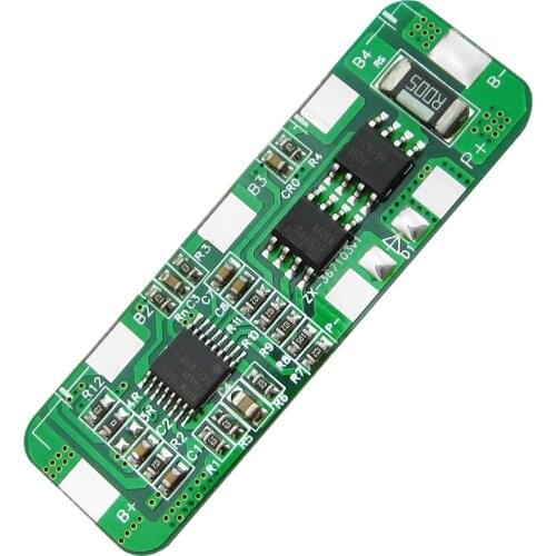 4A-5A PCB BMS Protection Board for 4 Packs 18650 Li-ion lithium Battery Cell