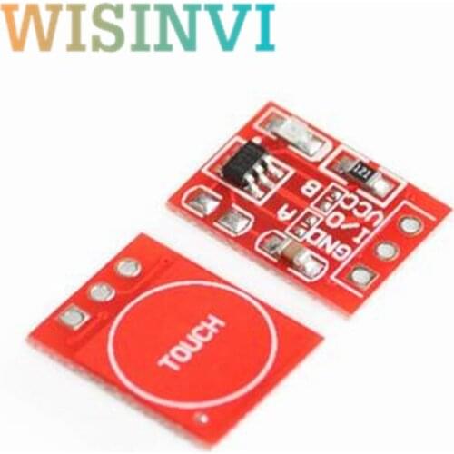 500PCS/LOT NEW TTP223 Touch button Module Capacitor type Single Channel Self Locking Touch switch sensor