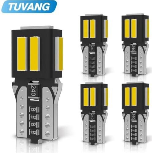5x W5W LED Bulb T10 CANBUS Car LED Lights 7020 LED Chip SMD White 194 168 Clearance Lights Reading Interior License Plate Lamp