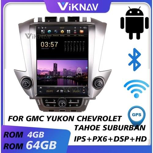 Car gps multimedia player for GMC Yukon Chevrolet Tahoe Suburban 2015-2021 android auto radio car audio vertical screen