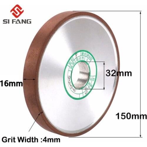 150mm 150Grit parallel Diamond Grinding Wheel Grinder Disc for Mill Sharpening Tungsten Steel Carbide Rotary Abrasive Tools