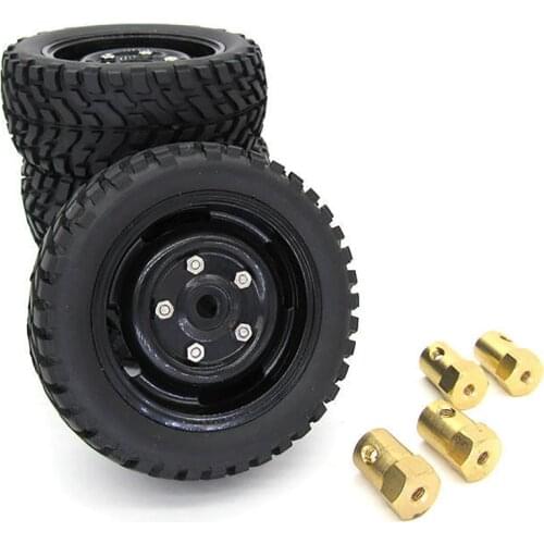 For MN D90 91 99S RC Model Car Tires Wheels Hub Rims DIY Modification Parts