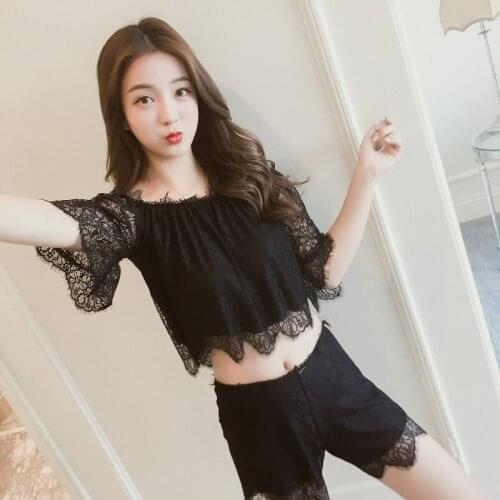 Interesting Underwear Cute And Cute Little Sexy Perspective Screen Yarn 2 Sets Of Seductive Role-playing Aesthetic Suit