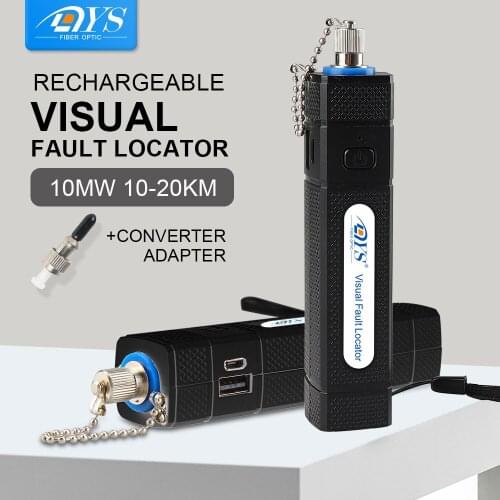 Red Source Laser 10MW Visual Fault Locator, Fiber Optic Cable Tester 10Km VFL Testing Detector Pen