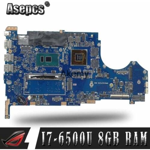 Laptop Motherboard For Asus Q534U Q534UX Q534UQ Q534UQK Mainboard with GTX940M/2GB Video card I7-6500U 8GB RAM