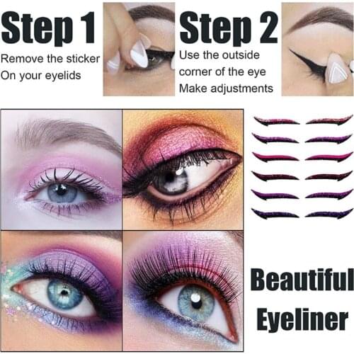 Reusable Eye Line Strip Sticker Streamline Design Cat Style Eyeshadow Stickers Excellent Gifts Suitable for Women Friend
