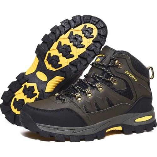 2021 Men Hiking Boots Winter Climbing Shoes Man Ankle Boots Outdoor Waterproof Unisex Male Trekking Sneakers zapatillas hombre