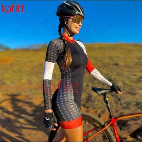 Kafitt New Goddess Fan Long Sleeve Cycling Sweatshirt Macaquinho GO Cycling Road Wear Cycling Jersey Jumpsuit Tight Set