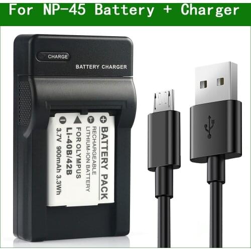 NP-45 NP-45A NP-45B NP-45S Digital Camera Battery + Charger for Fujifilm FinePix XP70 T300 T305 Z30 Z35 Z70 Z700EXR