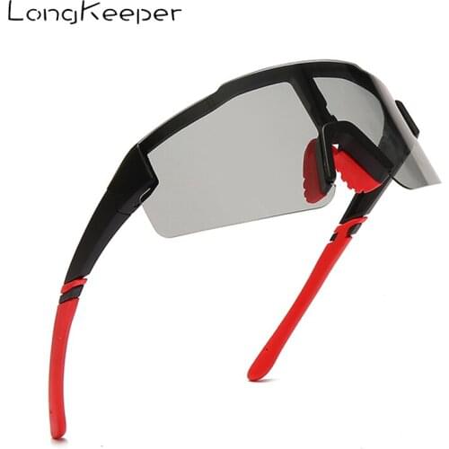 Vintage Photochromic Sunglasses For Men 2021 Classic Oversized Square Polarized Mirrored Sun Glasses Outdoor Big Frame Goggles