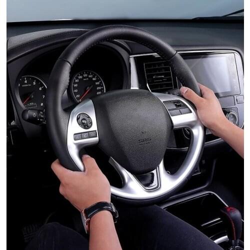 2016-2019for mitsubishi outlander steering wheel paste outlander interior decoration modification steering wheel decoration