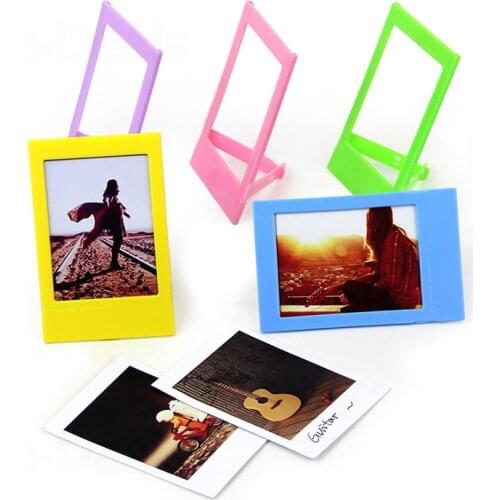 5 Colors 3" Plastic Table Photo Frame for Fujifilm Instax Mini 9 8 8+ 7s 70 25 50s 90 SP1 SP2 Films, Polariod 300 Mini Films