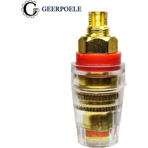 1 pcs M8 Transparent Terminal Connectors Audio Horn Plug Cold Pressure Solderless Plastic