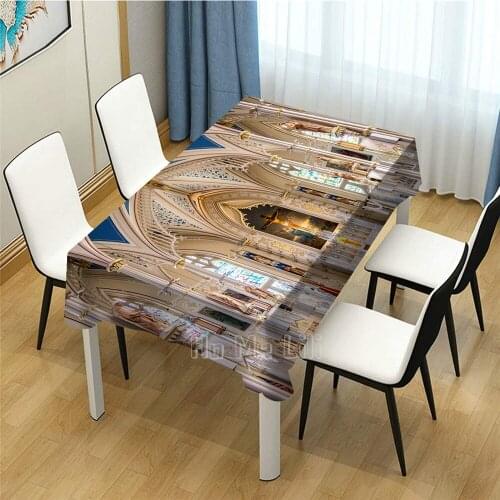 St Mary Basilica Pattern Design Rectangle Tablecloth Picnic Bbq Kitchen Dining Decoration