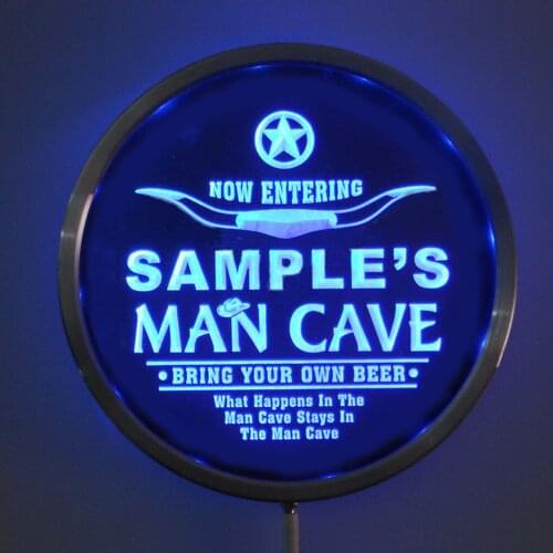 Rs-u-tm Custom LED Neon Light Round Signss 25cm/ 10 Inch - Personalized Signs RGB Multi-Color Remote Wireless Control