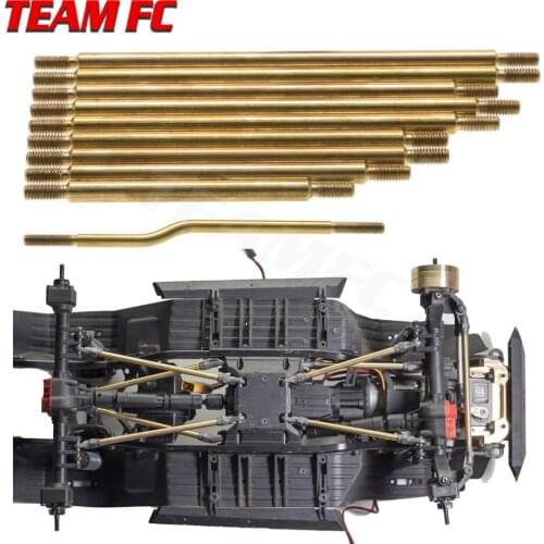 1Set Brass Steering Link Linkage Tie Rod Metal Lever for RC 1/10 Axial SCX10iii AX103007 Crawler Car Frame Spare Parts