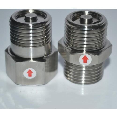 1/2" BSP NPT Male Female Thread 304 Stainless Steel Sanitary One Way Non Return Check Valve High Temperature Resistant