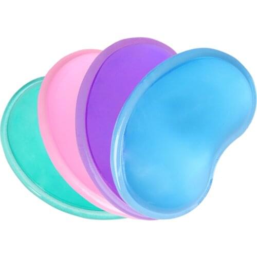 Translucent Gel Silicone Wavy Mouse Pad Wrist Rest Support For Computer Laptop
