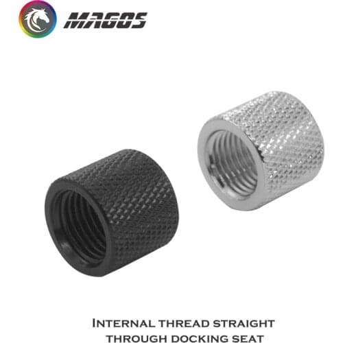 Water Cooling G1/4 Thread Dual Female Static Extender straight-through fitting Hard-tube to Hose Size 12mm